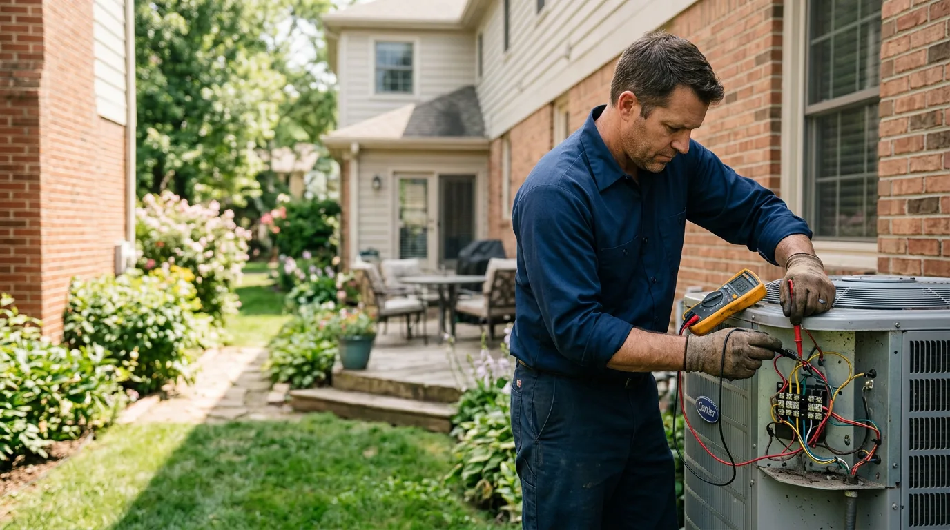 HVAC technician working near Milanville, PA